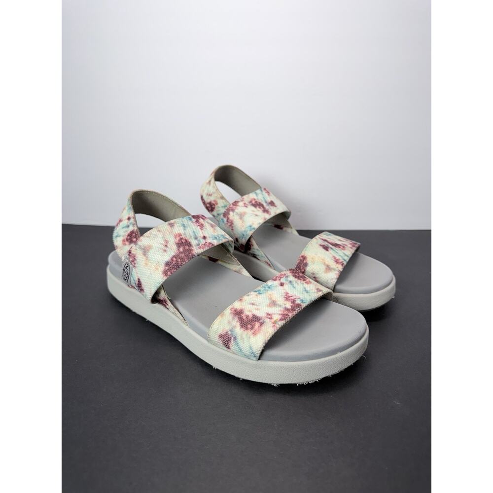 Keen Sandals Elle Strappy Tie Dye Size US 9 White Blue Purple - Picture 5 of 9